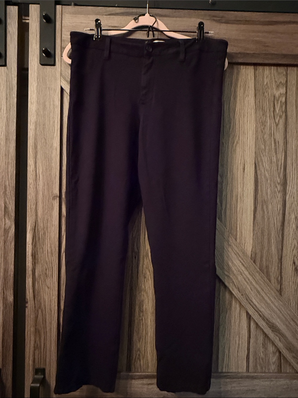 Santana Black Straight Leg Stretch Dress Pants Trousers Women’s Size 10